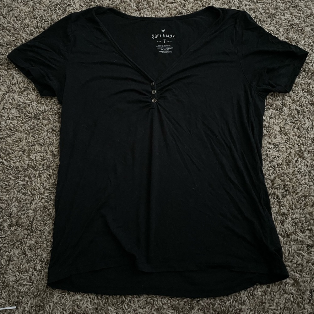 soft & sexy black shirt